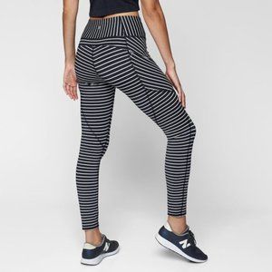 Athleta Contender Navy Stripe Leggings